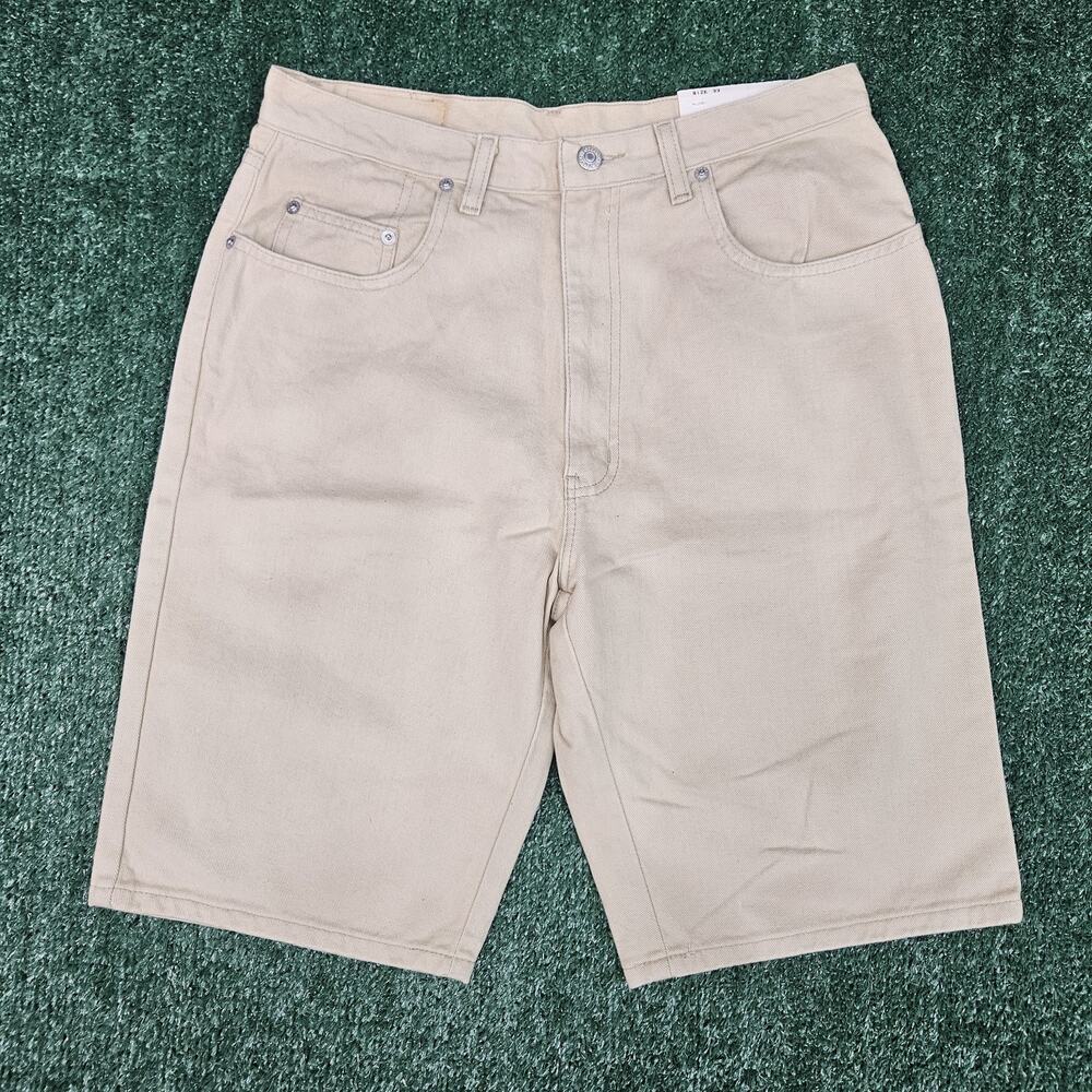 Vintage 1990’s Jordache Basics Jean Shorts, Deadstock NWT, Size 33 Light Khaki